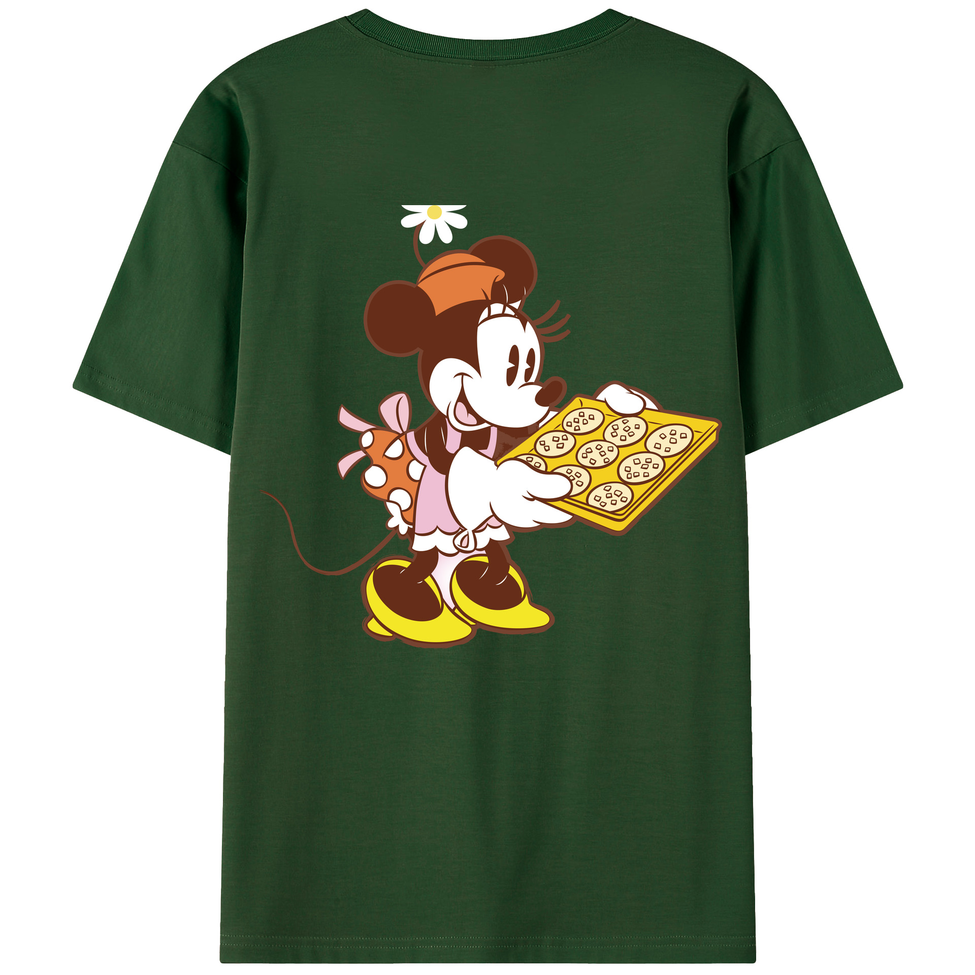 （画像用） ミッキーマウス Mickey Mouse 綿100％半袖Tシャツ（背面プリント）